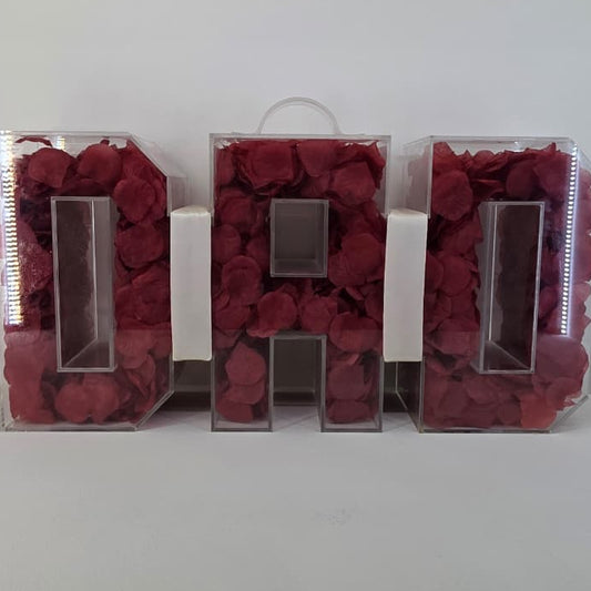 DAD Petal-Filled Acrylic Box